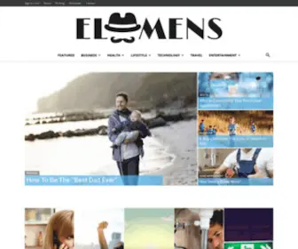 Elmens.com(Website for Men) Screenshot