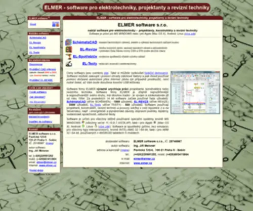 Elmer.cz(Software pro elektrotechniky) Screenshot