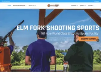 Elmfork.com(Elm Fork Shotgun Sports) Screenshot