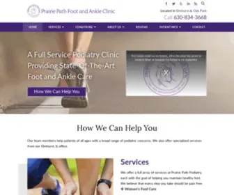 Elmhurstfootdoc.com(Prairie Path Foot & Ankle Clinic) Screenshot