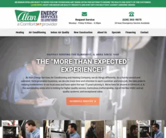 Elmhurstheatingcooling.com(Alan Energy Services Air Conditioning and Heating Company) Screenshot