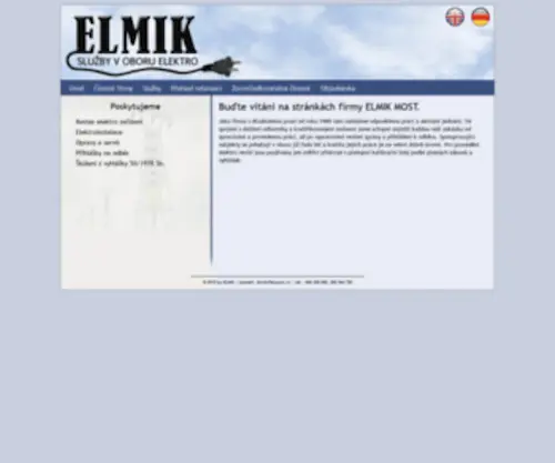 Elmik.com(Služby v oboru elektro) Screenshot