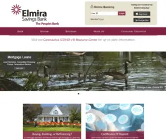 Elmirasavingsbank.com(Elmira Savings Bank) Screenshot