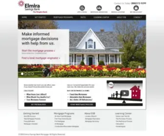 Elmirasavingsbankmortgage.com(Elmira Savings Bank Mortgage) Screenshot