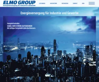 Elmogroup.de(Elmo Group: Energieversorgung für Industrie und Gewerbe) Screenshot