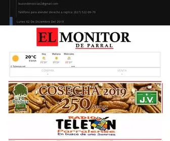 Elmonitorparral.com(El Monitor de Parral) Screenshot