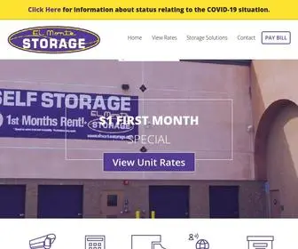 Elmontestorage.com(El Monte Storage) Screenshot