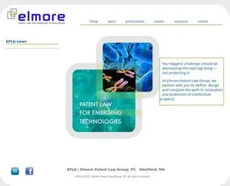 Elmorepatents.com(Elmore Patent Law Group) Screenshot