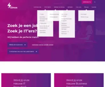 Elmos.be(Zoek je IT’ers) Screenshot