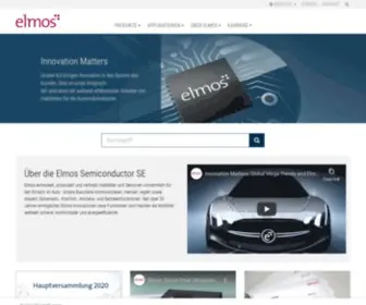 Elmos.com(Elmos Semiconductor SE) Screenshot