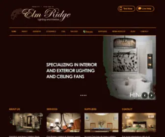 Elmridgelighting.com(Elm Ridge Lighting & Interiors) Screenshot