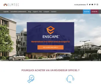 Elmtec.fr(Elmtec, logiciels & matériels CAO) Screenshot