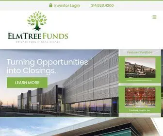 Elmtreefunds.com(Driving Growth with Mission Critical Real Estate) Screenshot