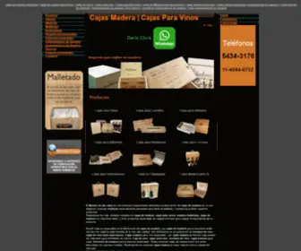 Elmundodelascajas.com.ar(Cajas de Madera) Screenshot