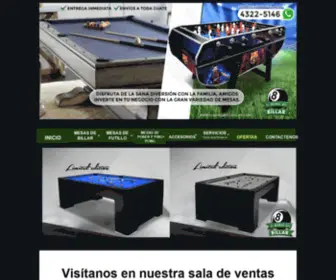 Elmundodelbillar.com(Mesas de Billar y Futillos El Mundo del Billar Fabrica) Screenshot