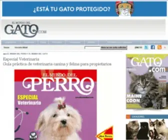 Elmundodelgato.com(Tu web sobre nuestros amigos los gatos) Screenshot