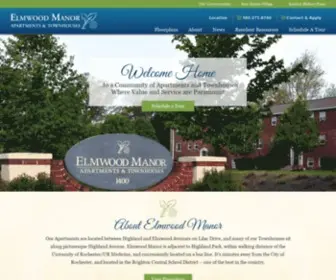 Elmwoodmanor.net(Elmwood Manor Apartments and Townhouses) Screenshot