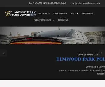 Elmwoodparkpd.com(Elmwood Park Police Department) Screenshot