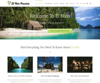 Elnidoparadise.com(El Nido Paradise) Screenshot