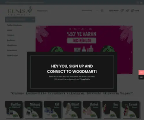 Elnisakozmetik.com(Elnisa Kozmetik) Screenshot
