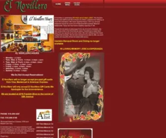 Elnov.com(El Novillero Restaurant Fine Mexican Cusine) Screenshot