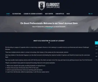 Eloboost-Smurfstore.com(The most effective Elo Boost service) Screenshot
