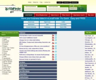 Elocalfinder.com(Local search) Screenshot