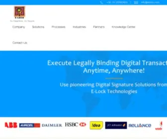 Elock.com(Digital & Electronic Signature Software Solutions) Screenshot
