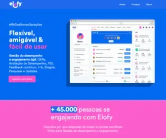Elofy.com.br(O Software de Gestão do desempenho ágil) Screenshot