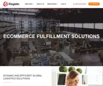 Elogistic.com(Fulfillment company) Screenshot