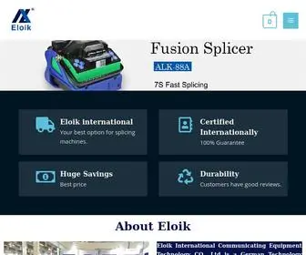 Eloikinternational.com(Fusion Splicing Machines) Screenshot