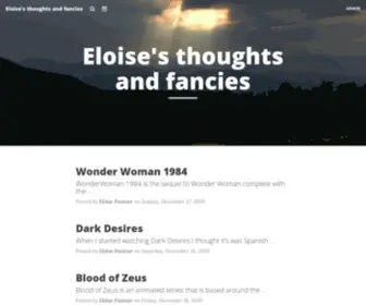 Eloisepasteur.net(Eloise's thoughts and fancies) Screenshot