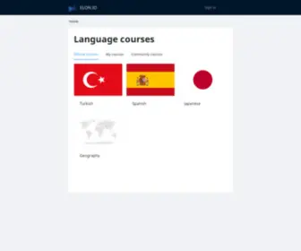 Elon.io(Free Online Language School) Screenshot