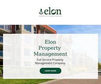 Elonmanagement.com(Elon Property Management) Screenshot