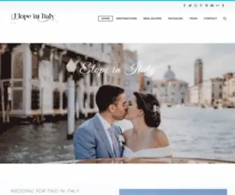 Elopeinitaly.com(Elope in Italy) Screenshot