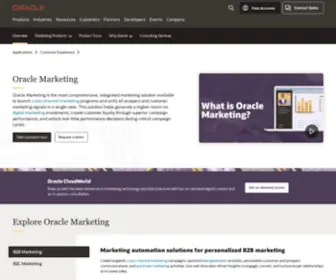 Eloqua.com(Marketing Cloud) Screenshot