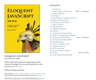 Eloquentjavascript.net(Eloquent JavaScript) Screenshot