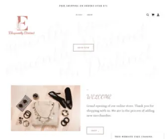 Eloquentlydistinct.com(Eloquently Distinct) Screenshot