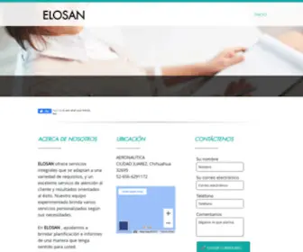 Elosan.com.mx(Inicio) Screenshot