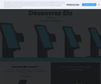 Elotouch.fr(Elo est le fournisseur international leader de solutions d'écrans tactiles) Screenshot