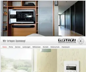 Elotron.de(INNOVATIVE ELEKTROTECHNIK) Screenshot