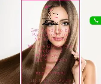 Elotusbeauty.com(Eternal Lotus Ladies Salon and Spa) Screenshot