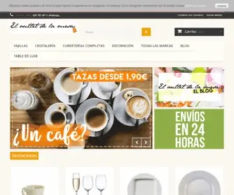 Eloutletdelamesa.com(El Outlet de la Mesa) Screenshot