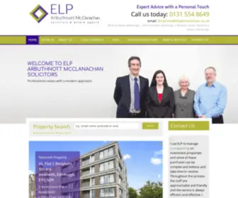 Elpamsolicitors.co.uk(ELP Arbuthnott McClanachan) Screenshot