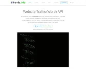 Elpanda.info(Estimate Website Traffic) Screenshot