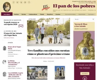 Elpandelospobres.com(El pan de los pobres) Screenshot