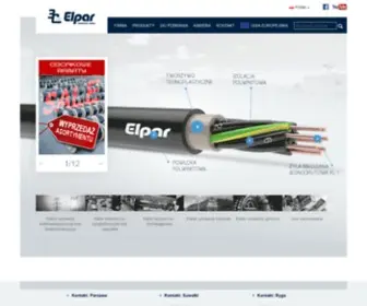 Elpar.pl(Fabryka Kabli ELPAR Sp) Screenshot