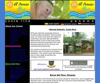 Elparaisoschool.com(El Paraiso Spanish Language School) Screenshot