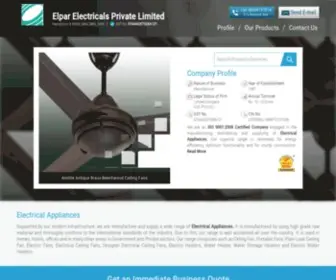 Elparelectricals.com(Elpar Electricals Private Limited) Screenshot