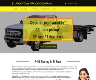 Elpaso-Towtruck.com(El Paso Tow Truck Company) Screenshot